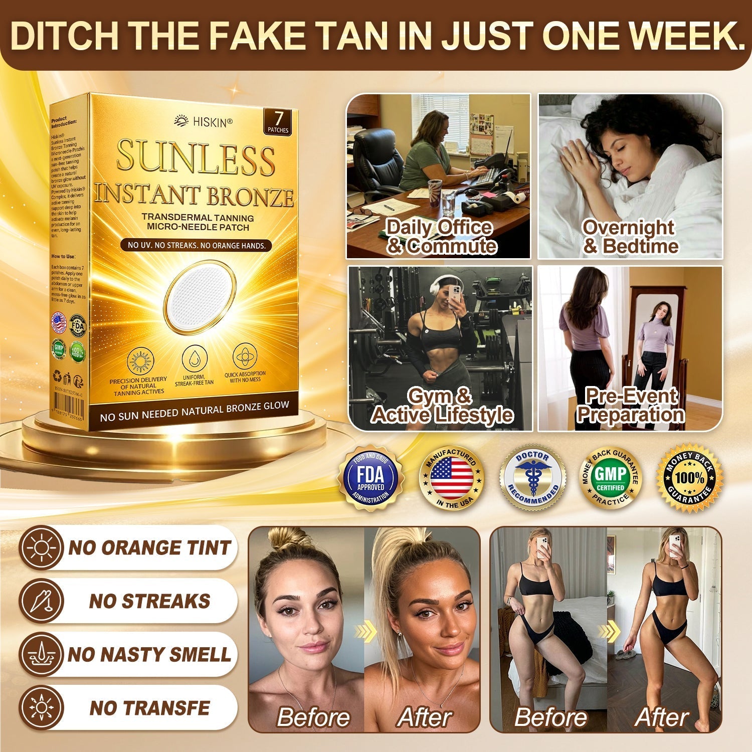 ☀️𝑶𝒇𝒇𝒊𝒄𝒊𝒂𝒍 𝑺𝒕𝒐𝒓𝒆 | ☀️ 𝐇𝐢𝐬𝐤𝐢𝐧® 𝐒𝐮𝐧𝐥𝐞𝐬𝐬 𝐈𝐧𝐬𝐭𝐚𝐧𝐭 𝐁𝐫𝐨𝐧𝐳𝐞 𝐓𝐚𝐧𝐧𝐢𝐧𝐠 𝐌𝐢𝐜𝐫𝐨𝐧𝐞𝐞𝐝𝐥𝐞 𝐏𝐚𝐭𝐜𝐡 𝟑𝟎% 𝐎𝐅𝐅 (𝐉𝐮𝐬𝐭 𝐨𝐧𝐜𝐞 𝐚 𝐝𝐚𝐲) 𝐕𝐢𝐬𝐢𝐛𝐥𝐞 𝐁𝐫𝐨𝐧𝐳𝐞 𝐆𝐥𝐨𝐰 𝐢𝐧 𝟕 𝐃𝐚𝐲𝐬 ✅ 𝐍𝐨 𝐔𝐕, 𝐍𝐨 𝐎𝐫𝐚𝐧𝐠𝐞, 𝐍𝐨 𝐒𝐭𝐫𝐞𝐚𝐤𝐬, 𝐍𝐨 𝐃𝐇𝐀, 𝐍𝐨 𝐌𝐞𝐬𝐬.
